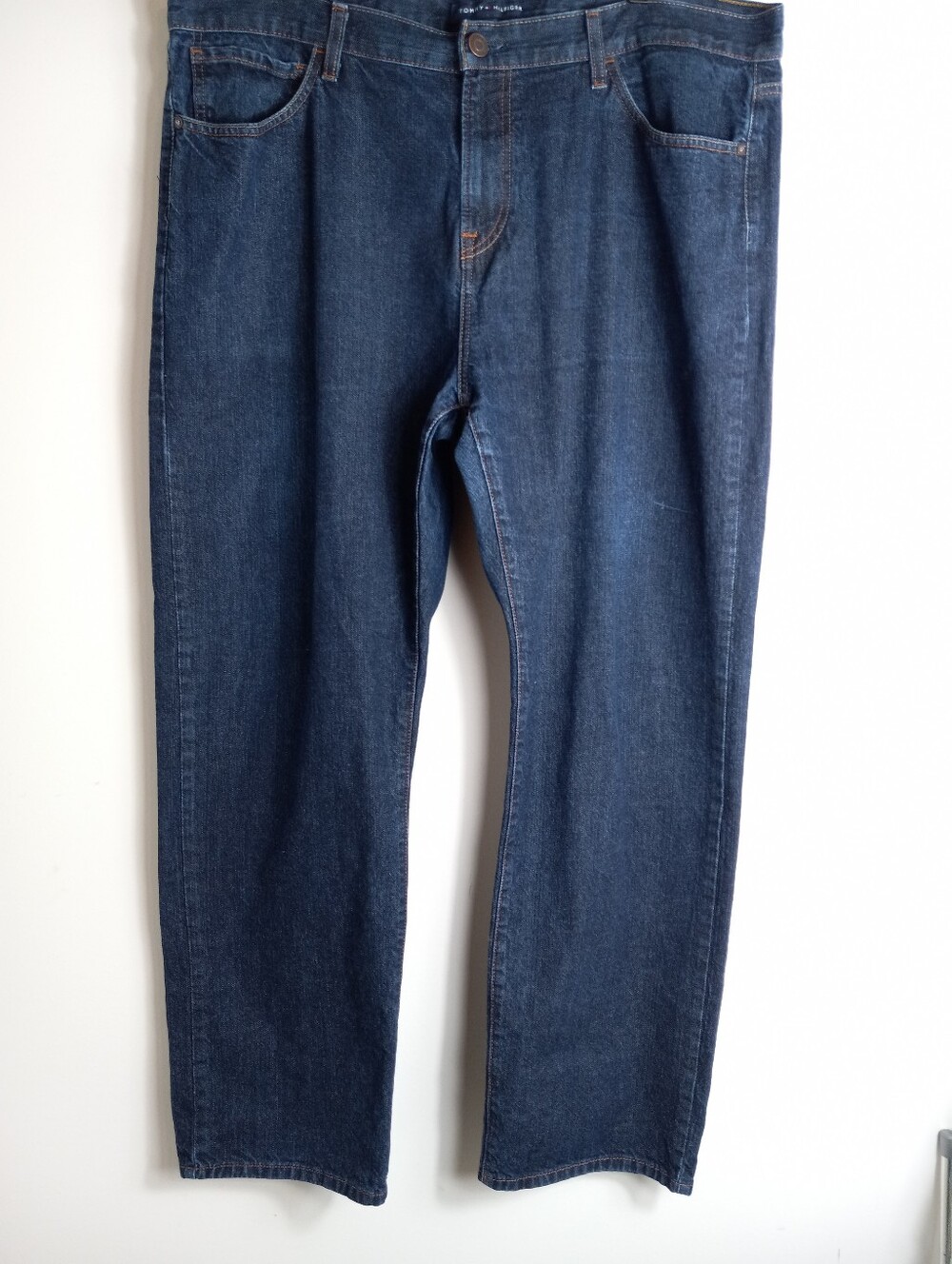 Tommy Hilfiger Men's Straight Dark Blue Jeansv Size 42×32